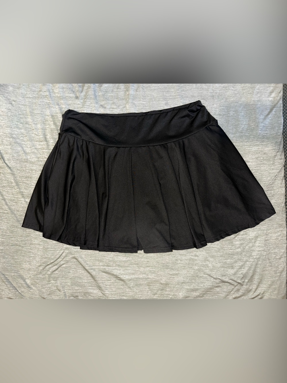SHEIN Black Flared Skort with Wide Waistband